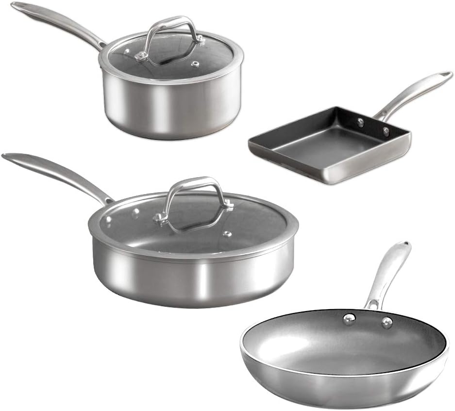 鍋 6点セット 26 20 IH 対応 ダイヤモンドグレイス シルバー