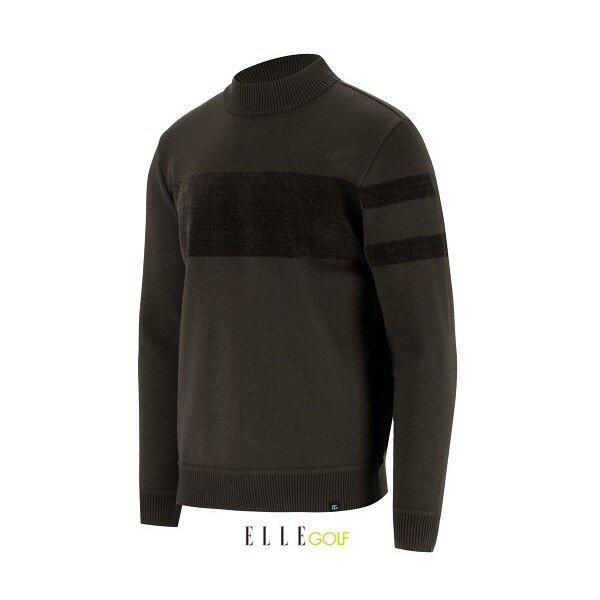 24 男性冬 胸ボーダー ハイネックセーター 6K73401-622_BP