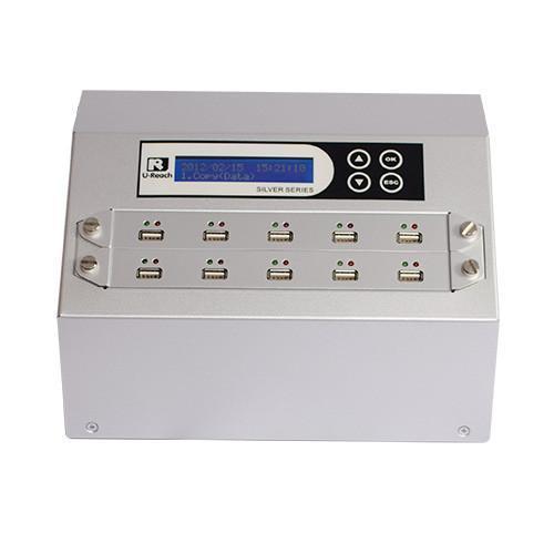 Intelligent 9 Silverシリーズ：10ポートUSBデュプリケーター UB910S