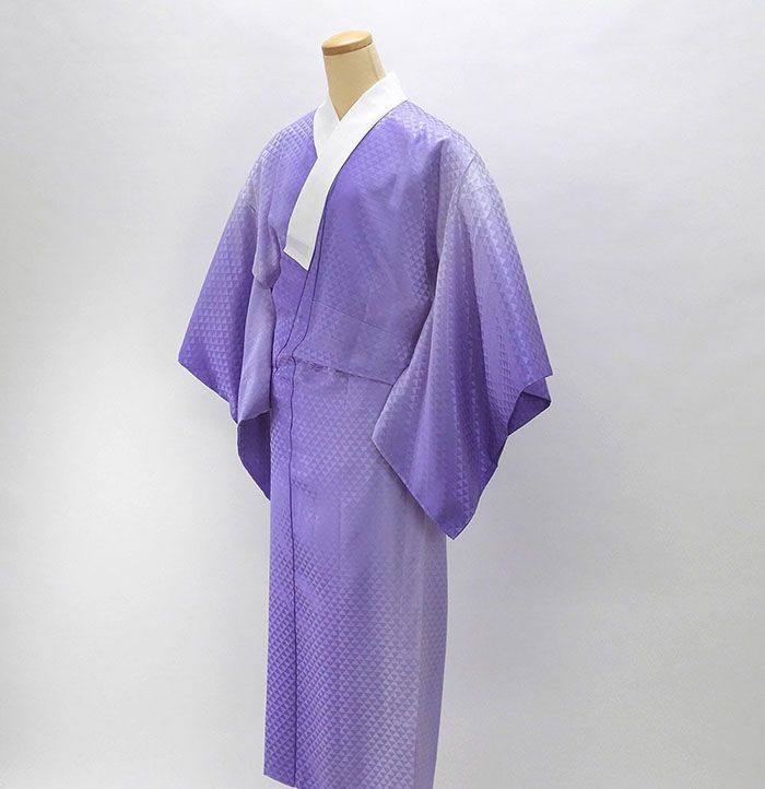 長襦袢 正絹 鱗地紋 身丈134cm 裄丈66cm リサイクル 着物 中古 i0633