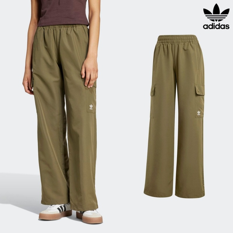 [ADIDAS] アディダス レディース カーゴパンツ / OLIVE