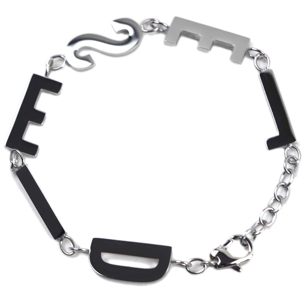 ディーゼル ブレスレット メンズ レディース ユニセックス DIESEL BR DFONT LG SS SILVER DX1490040