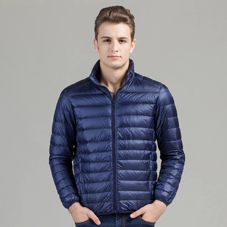 ダウンジャケット メンズ 暖 ジャケット 軽め ライトアウター 立ち襟 薄手ジャケット 防寒 あたたか 秋冬