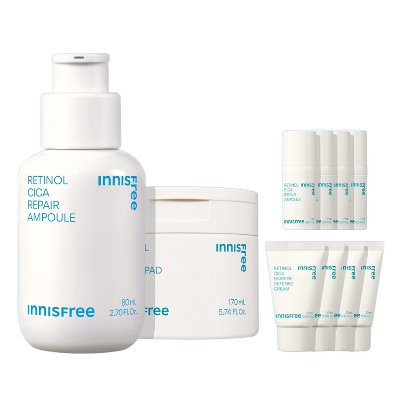 【NEWスーパー企画】レチノールシカリペアパッド 60枚 + レチノールシカトレイルアンプル 80mL