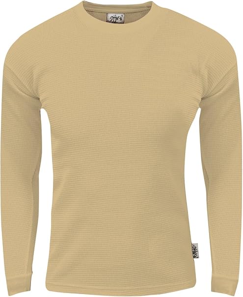Shaka Wear メンズ サーマル 長袖 クルーネック ワッフルシャツ XS-5XL US サイズ: