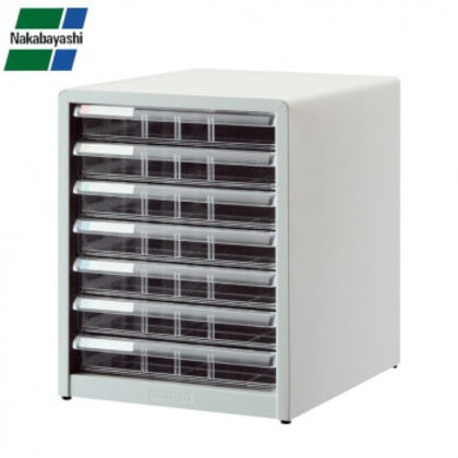 ナカバヤシ アバンテV2レターケース 浅7段 A4 タテ型 ニューグレー AL-77