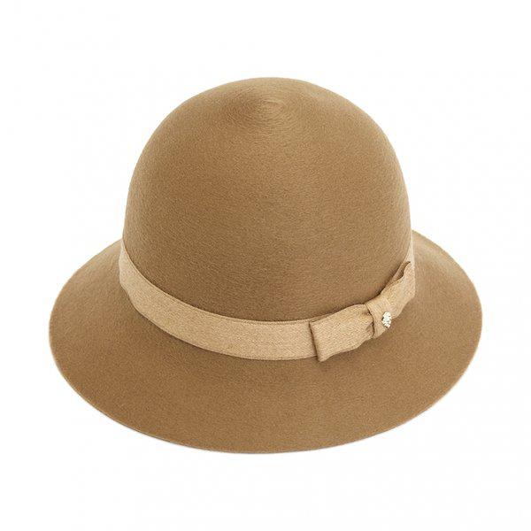 アルフレダ6 女性 クローシュハット HAT51463 CAMEL