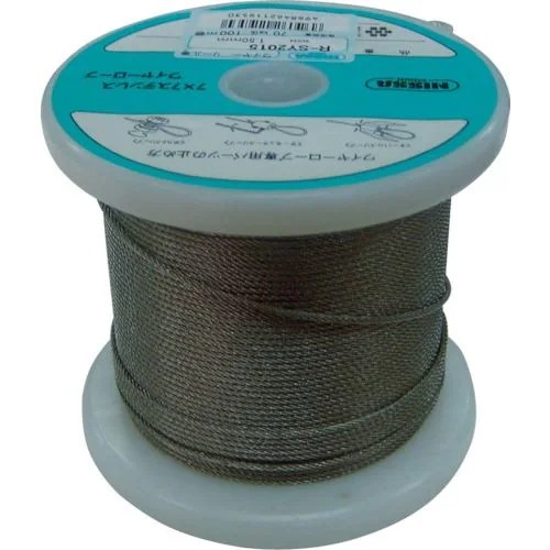 【メーカー直送品】ニッサチェイン ステンレスワイヤーロープ 2.0mm×100m TSY-20-100