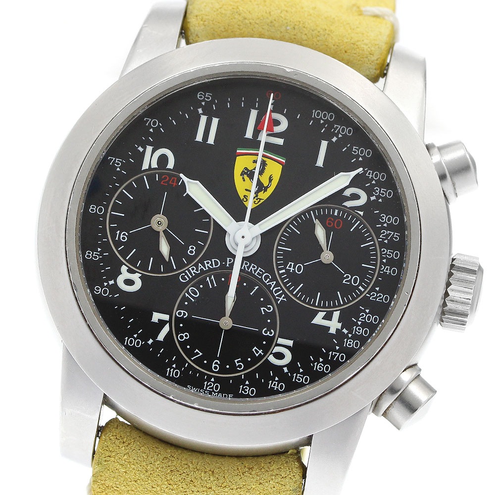 ジラール・ペルゴ GIRARD PERREGAUX 8090 フェラーリ F1 リオデジャネイロ1989 クロノグラフ 自動巻き メンズ _949699【中古】