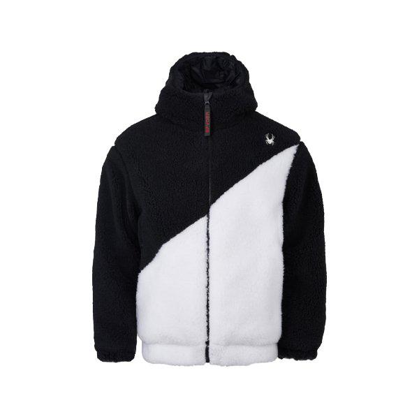 共用フリース パディング フード ジップアップ ジャケット FM1SPIWCNJK222U-WHT