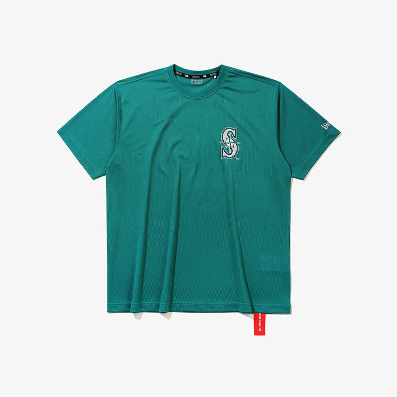 MLB シアトル・マリナーズ メッシュ Tシャツ ティールグリーン 15147530