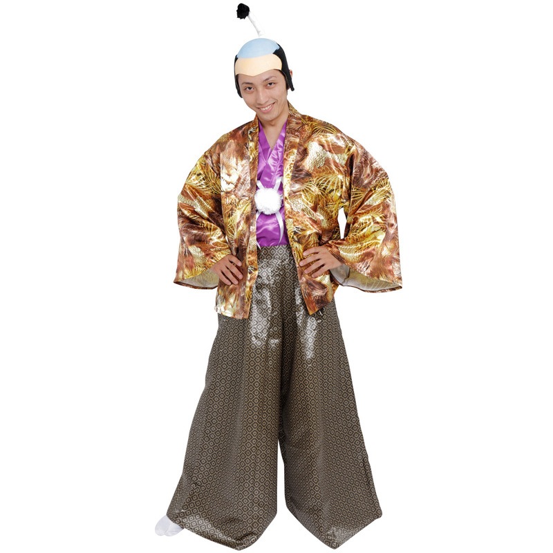 コスプレ 仮装 Patymo ワル殿様 【 コスプレ 衣装 ハロウィン 仮装 コスチューム メンズ 和服 和風 大人用 時代劇 男性用 パーティーグッズ 余興 お殿様 】