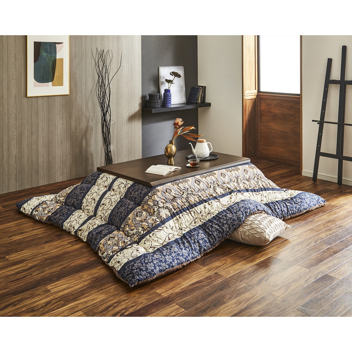 【I】【代引不可】こたつ掛け布団ヴィオラ205×245cm ブルー 5975939 正方形【北海道・沖縄・離島不可】 8,099円