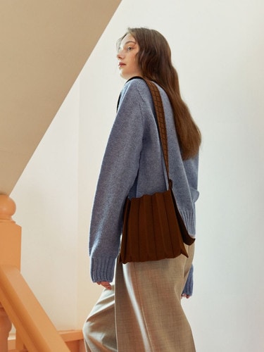 JOSEPH&STACEY公式 ニットバッグ Lucky Pleats Knit Wing Grid (ALL)