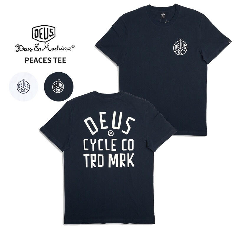 デウスエクスマキナ 半袖Tシャツ Deus EX Machina PEACES TEE メンズ Tシャツ dmp241438d