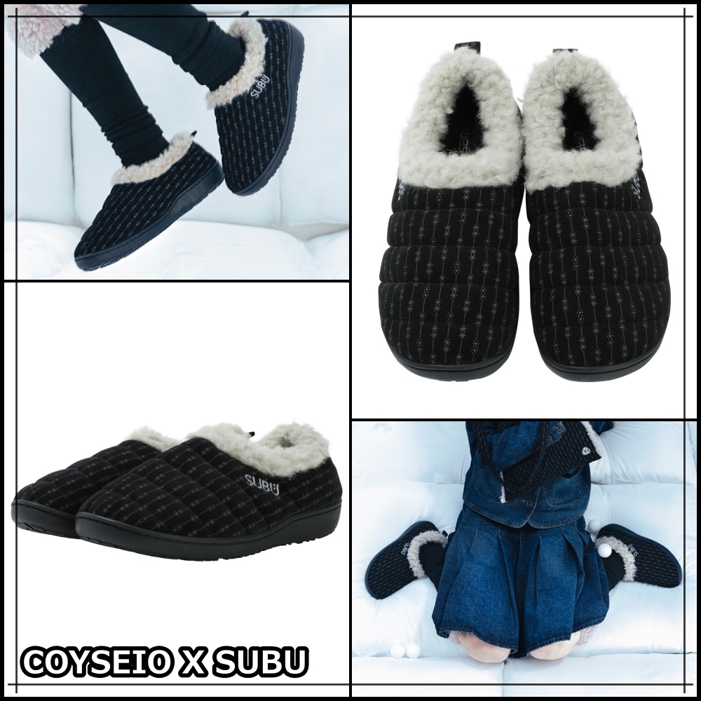【公式】 COYSEIO X SUBU SNUG PADDING SHOES BLACK