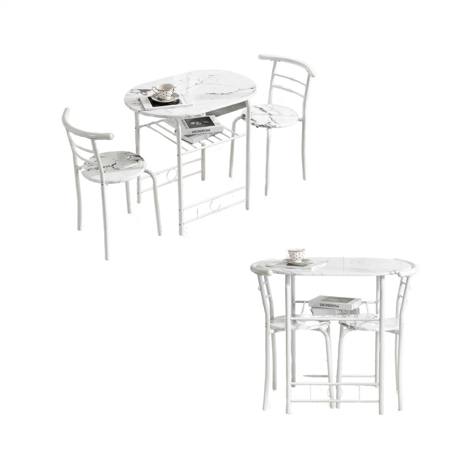 【日本国内出荷-3日で配達】円形 ダイニング 3点セット ダイニングテーブル ダイニングセット 食卓 チェア2脚 コンパクトサイズ 2人掛け おしゃれ コンパクト モダン DJYC09 7,548円