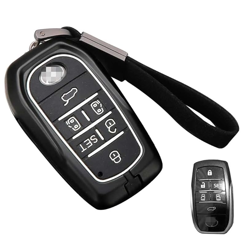 トヨタ キーケース TOYOTA車用 スマートキーケース キーカバー 手触りいい 高級金属インテリジェントキーケース トヨタ アクキーカバー トヨタキックス 専用設計 キーホルダー TOYOTA 新型