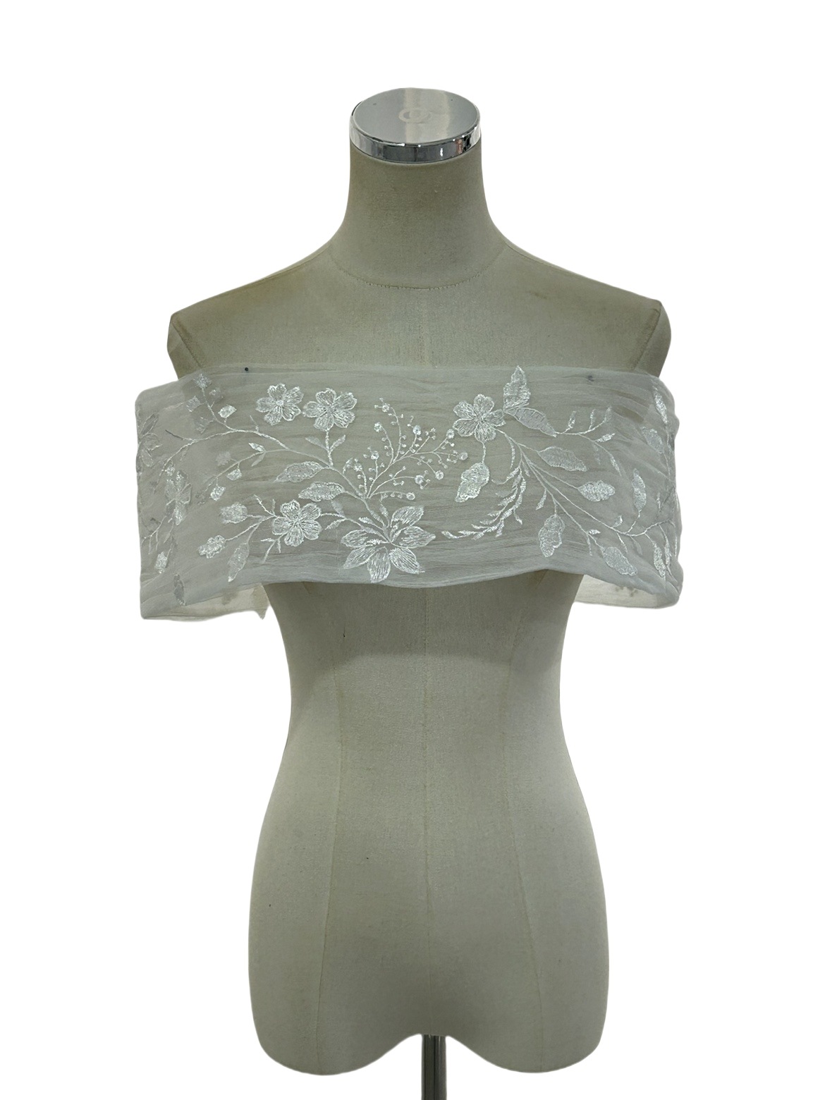 オフショルダー 花モチーフ 編み上げ シアーな美しさ フランス風 花嫁 7,913円