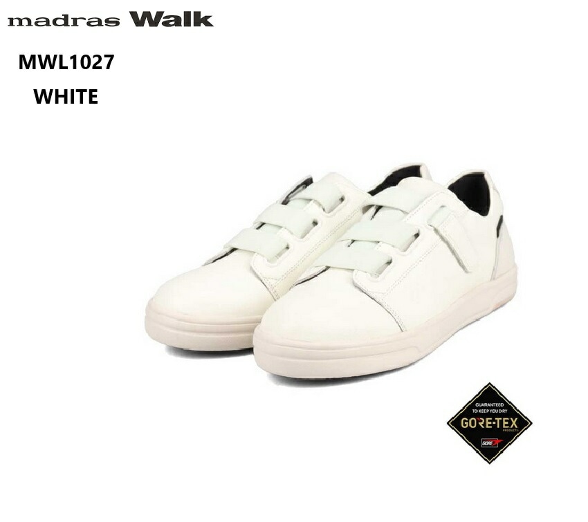 (マドラスウォーク)MWL1027 madras Walk レディス GORE-TEX レザーベルテッドカジュアルコートスニーカー トラベル ウォーキングなどさまざまなライフスタイルのシーンで雨の日も