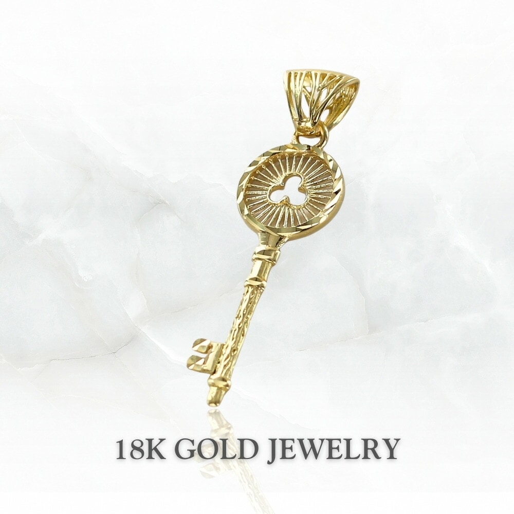 K18 18金 ゴールド ネックレストップ ネックレスチャーム レディース 鍵 フィリグリー K18WG 18K 高級感 大人 かわいい ペンダントトップ ペンダントヘッド プレゼント ギフト 女性