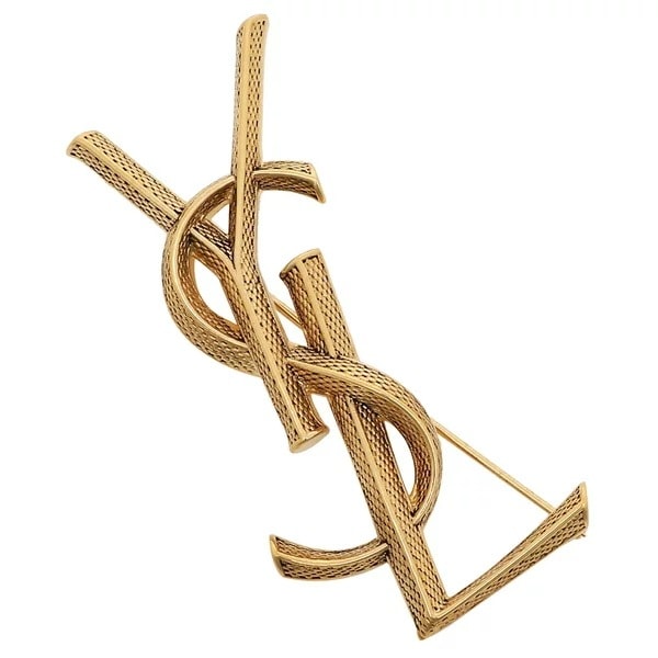 ブローチ カサンドラ オピウム ゴールド レディース SAINT LAURENT PARIS 700582 Y1500 8204