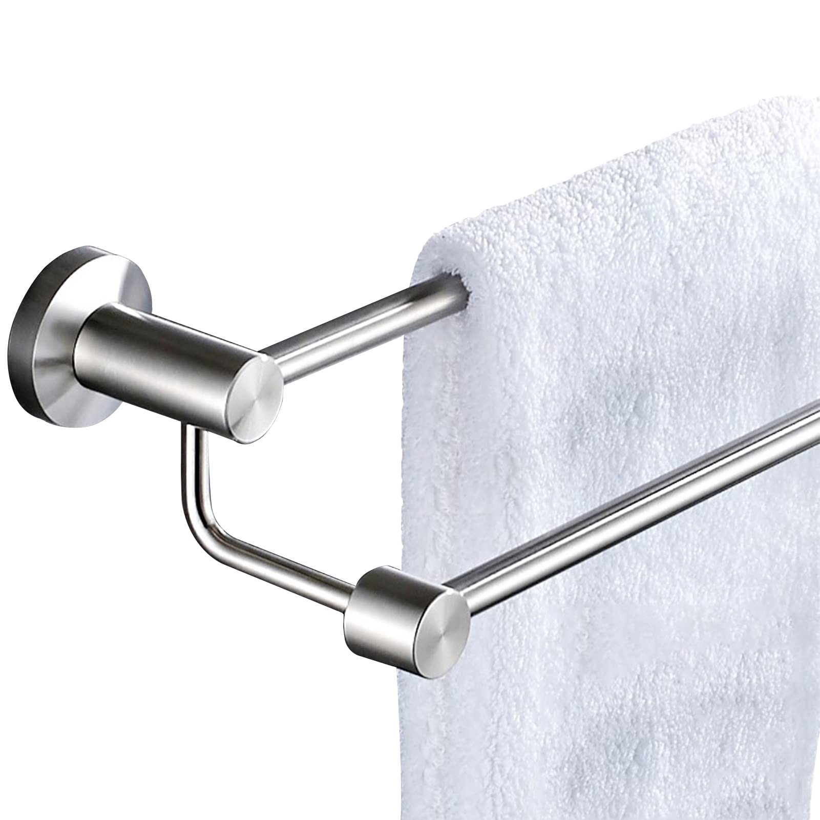 おしゃれ タオルハンド タオル掛けガー お洒落 丈夫 タオルかけ 洗面所 台所 お風呂 ねじ取付 壁に取り付けられたタオルバー90cm 100センチメートル110cm二重マウントバスタオルの収納レール