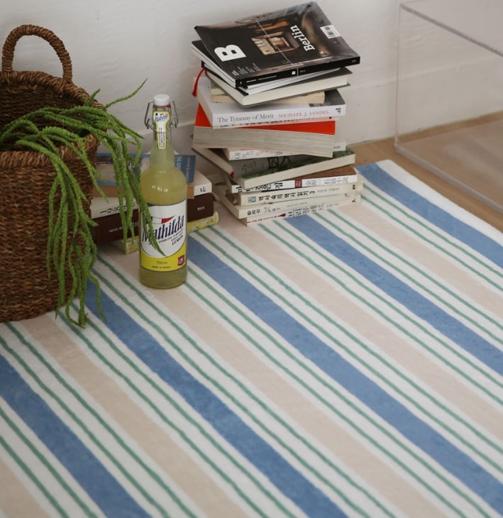 THE FRIGG モドゥニー ビンテージ ストライプ インテリア リビング ラグ (3 SIZE)