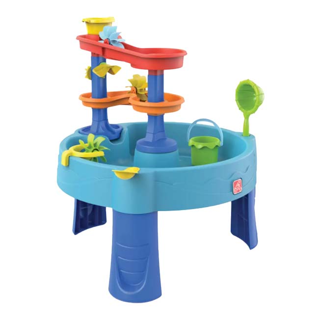 STEP2(ステップツー) ダブルキャスケーディング ラピッド ウォーターテーブル 水遊び QQ コストコ お客様組立商品 1785120 ブルー(25y2m)