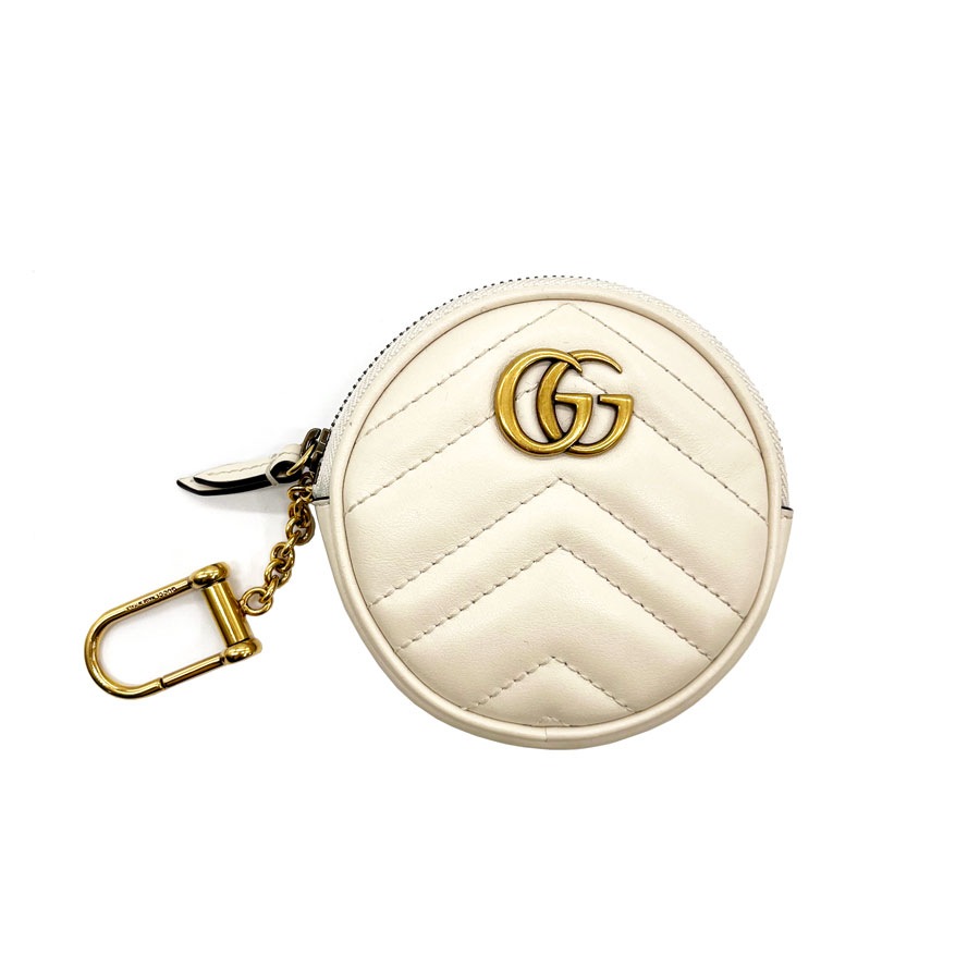グッチ GUCCI コインケース GGマーモント レザー ホワイト ユニセックス 575160 z0133
