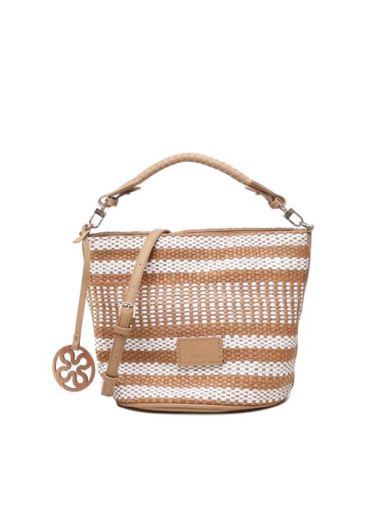 V73 Women Shoulder Bags 73BS8ZL03 STEFANIECUOIO BIANCO Beige