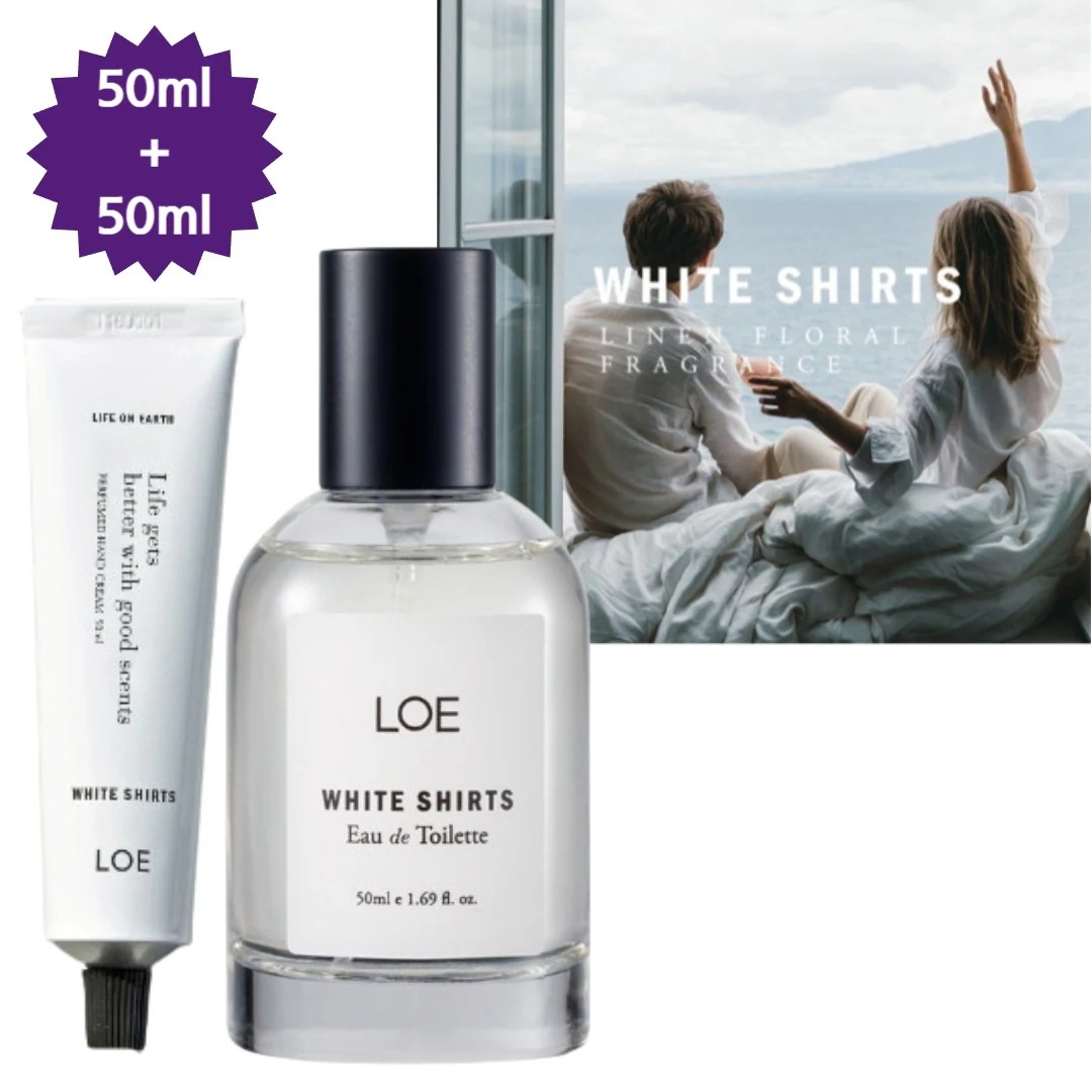 【正規品/TXTヨンジュン,スビンpick】WHITE SHIRTS ホワイトシャツ/香水EDT 50ml+パフュームドハンドクリーム50ml/デパート化粧品/韓国コスメ