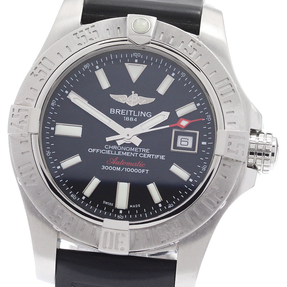 ブライトリング BREITLING A17331 アベンジャーII シーウルフ デイト 自動巻き メンズ 保証書付き_952757【中古】