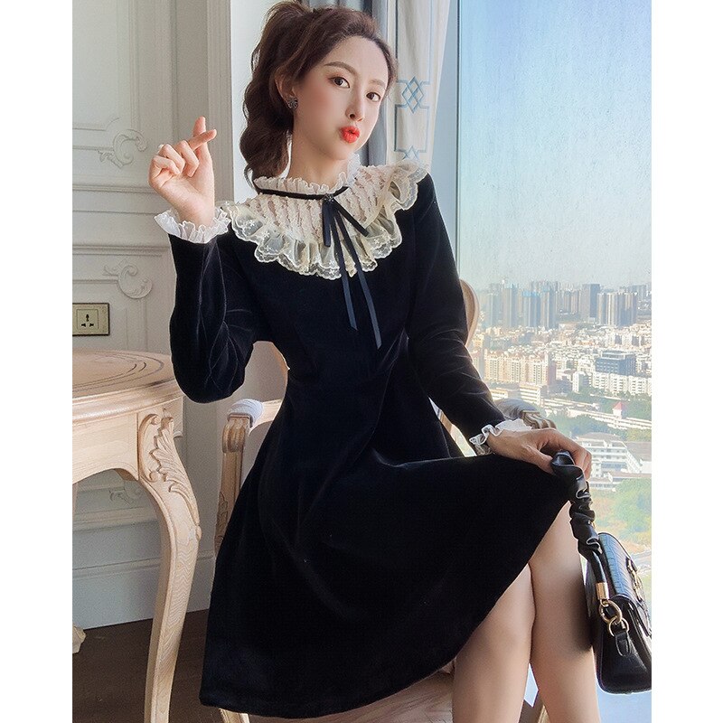 2024 新作 キャミワンピース スクエアネックニットワンピースフレンチヴィンテージ切り替え花柄ウエスト引き締めセミロングワンピース ワンピース30%制限