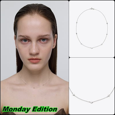 【Monday Edition】Stars Necklace 韓国 Qoo10] マンデイエディション 【Monday Edition】STAR