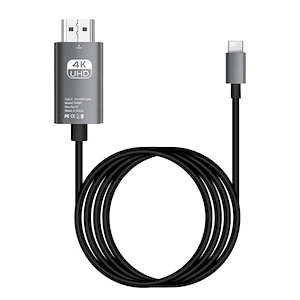 USB Type-C to HDMI変換ケーブル 4K映像出力 2M接続ケーブル Type C USB-C HDMI変換アダプター Thunderbolt3 タイプC to hdmi 対応高速転送 設