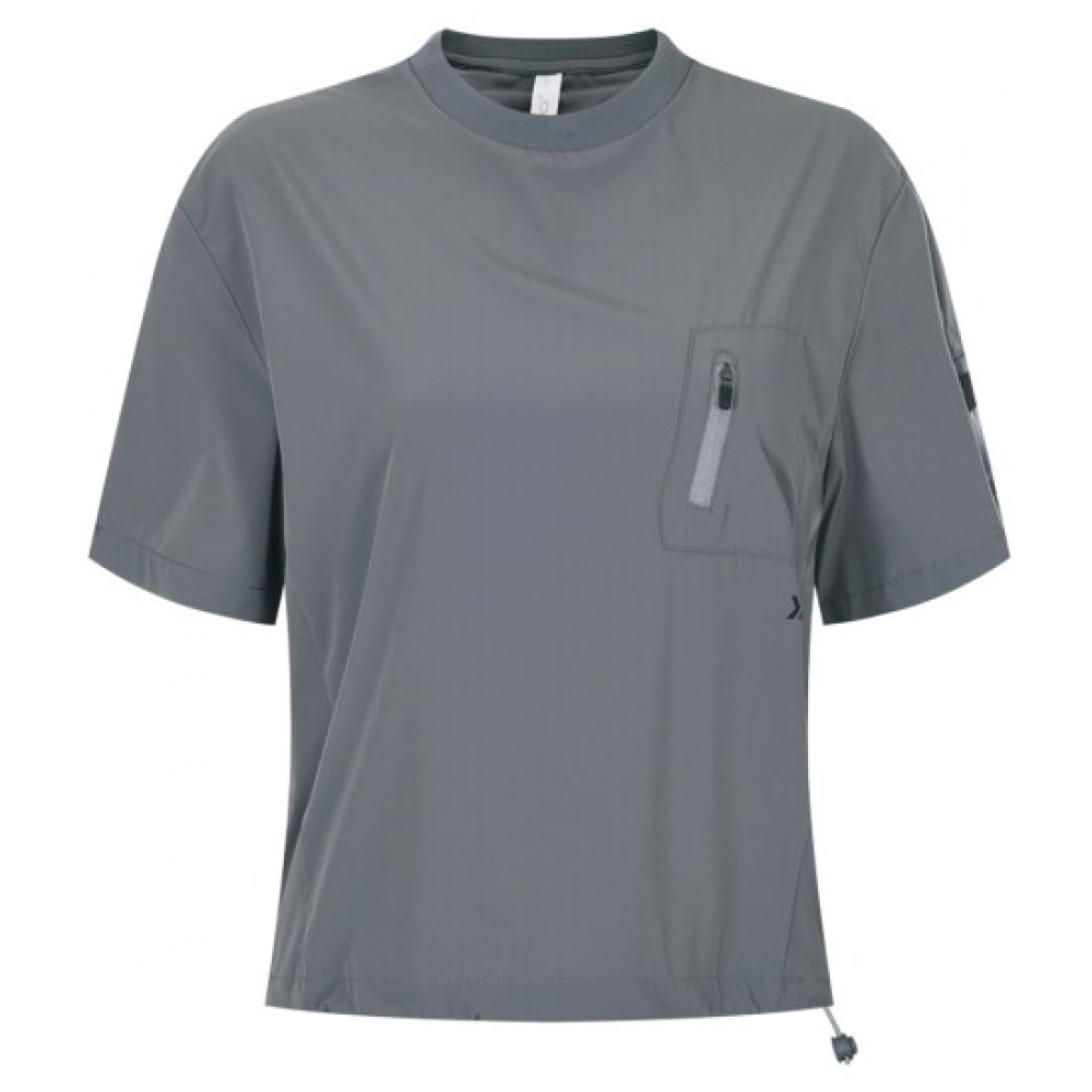 ショップアン SSプレミアム レディース ラウンドネック ストリング 半袖 スパン Tシャツ グレー LB-WSH-20522