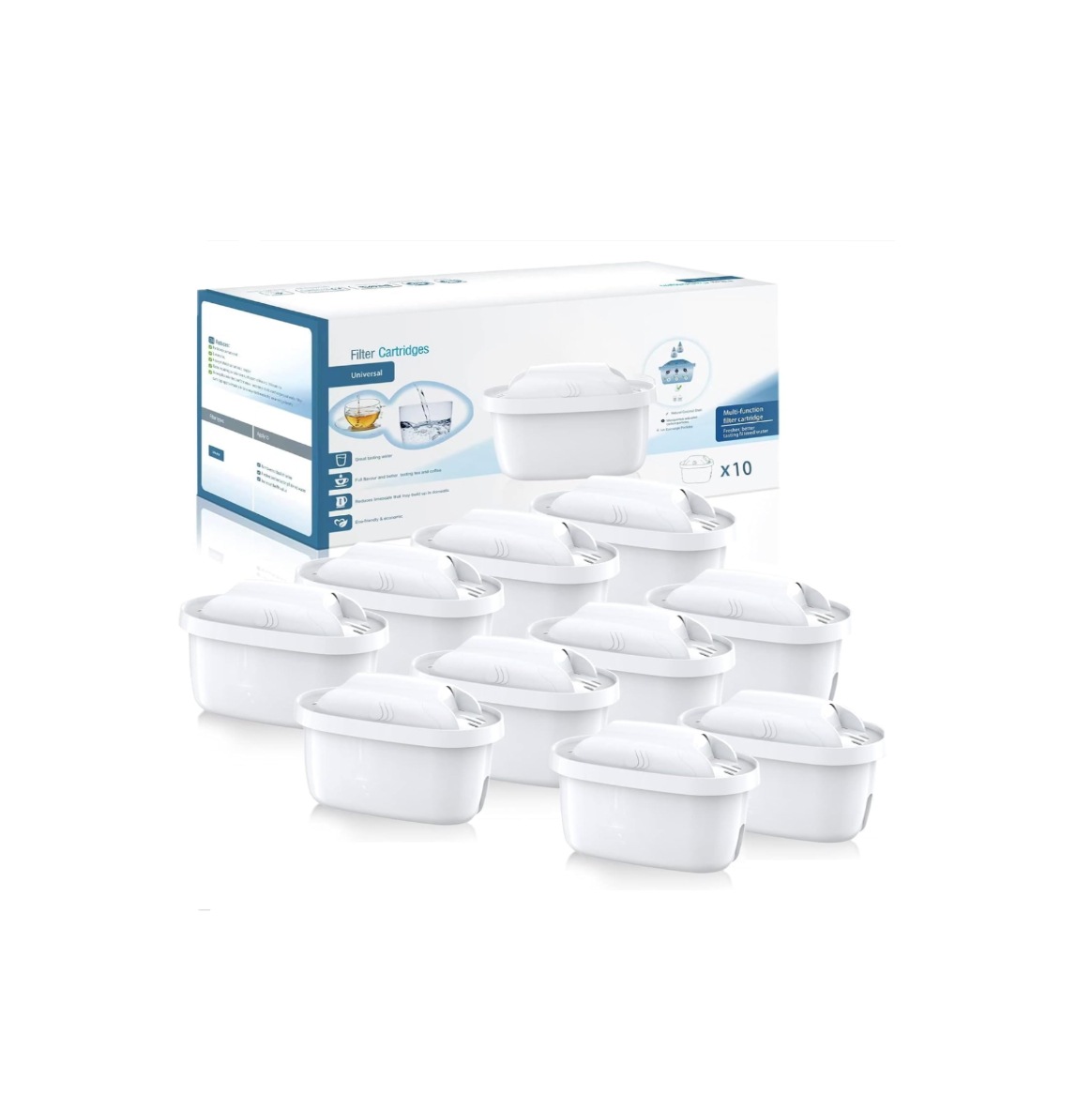 カートリッジ 浄水ポット用 ブリタ 交換用 互換品 【マクストラ BRITA MAXTRA 】 浄水器用 フィルターカートリッジ 高除去 日本仕様10個セット