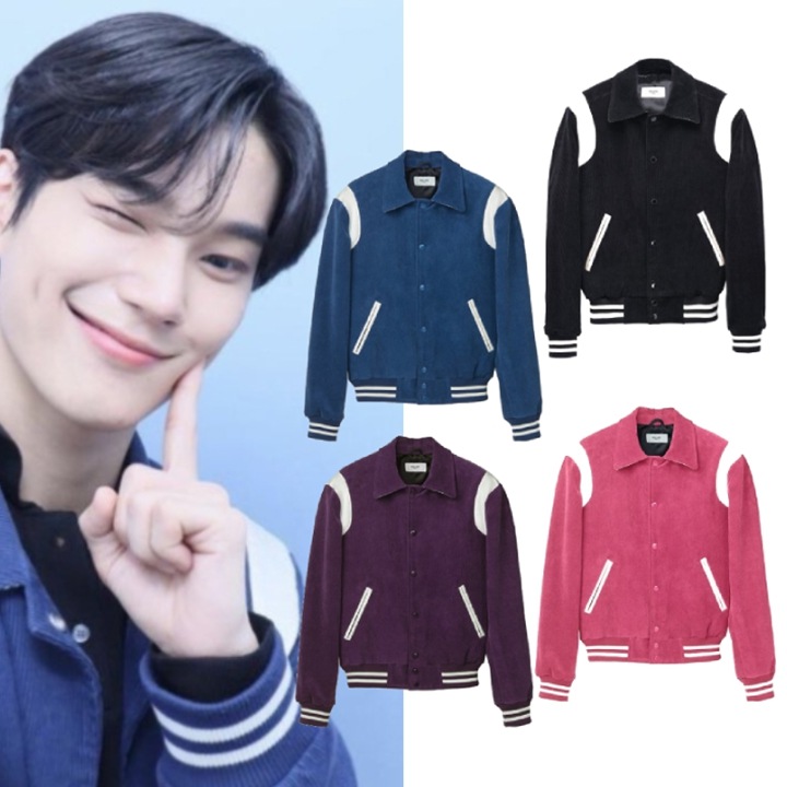 [ボーイズプラネット パクハンビン着用] ROLLINGSTUDIOS コーデュロイ バーシティ ジャケット