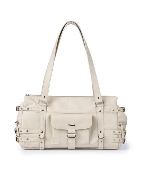 【DEINET】 BELTED POCKET SHOULDER BAG IN BEIGE ショルダーバッグ 正規品