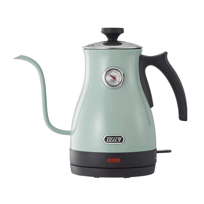 温度計付き 電気ケトル 1L K-KT3-PA ペールアクア