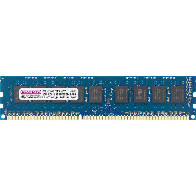 センチュリーマイクロ　増設メモリ DDR3 240PIN ECC ［DIMM DDR3 /4GB /2枚］　CK4GX2-D3LUE1600