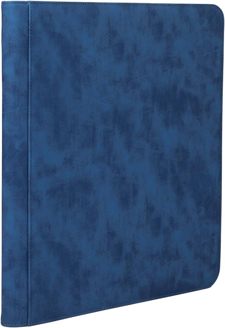 トップローダー用ファイル トップローダー/サイドローダーに入れたままカードを収納可能 ファスナーあり( 9ポケット・ブルー)