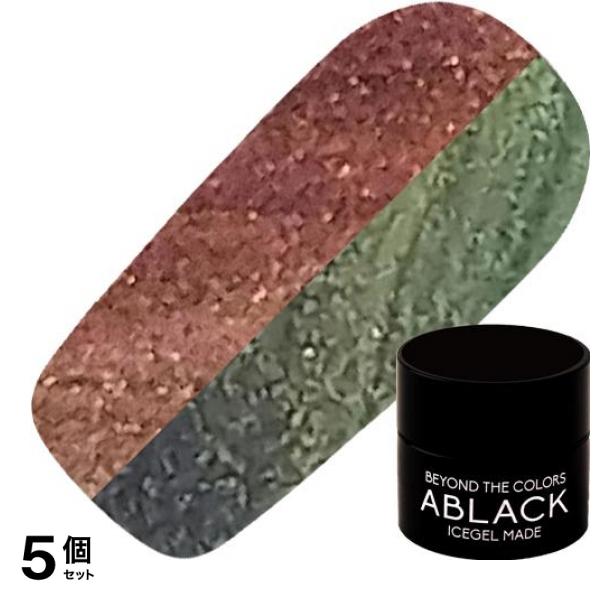 ICEGEL(アイスジェル) A BLACK ダブルギャラクシージェル DG-1111 キャッツアイブラウン 3g 5個セット
