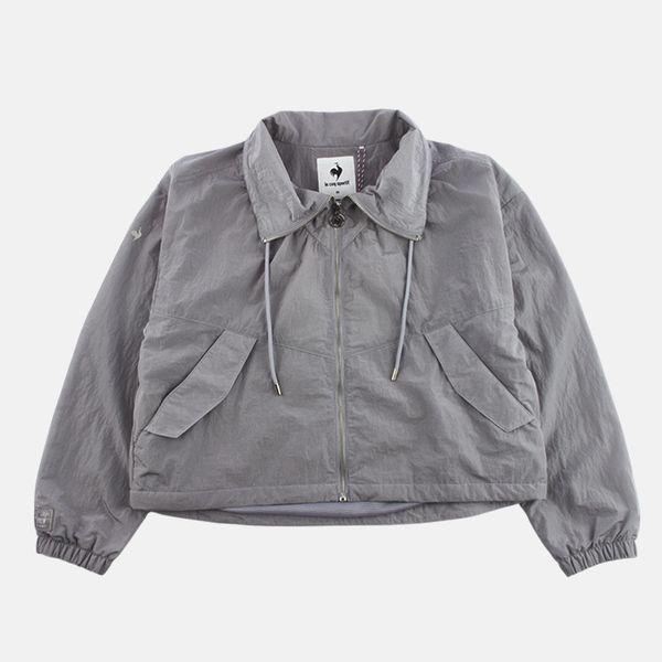 女性ルーズフィットエトワールウーブンスタンドネックジャケットグレーQP322OJK81_P407296303