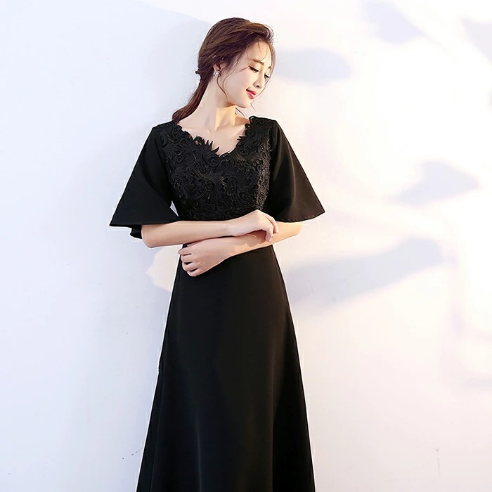 新品は時間限定で買い占めるイブニングドレス 五分袖 ロングドレス 演奏会用 パーティードレス 結婚式 カラードレス ロング 二次会 フォーマルドレス 花嫁 aラインドレス 大きいサイズ 小きいサイズ