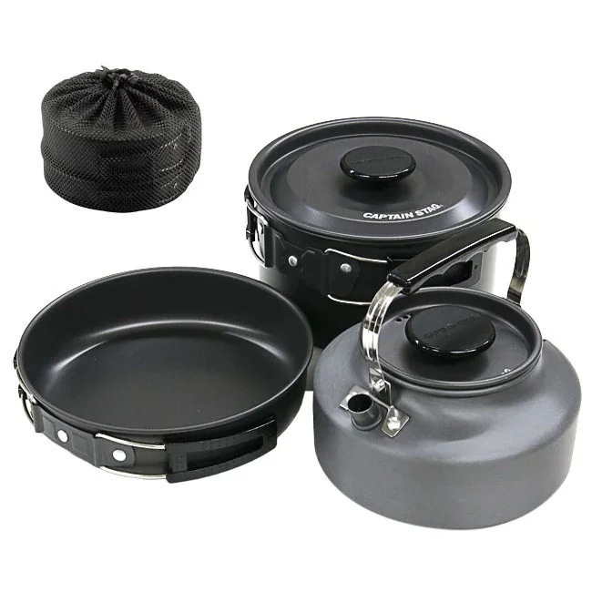 クッカー クッカーセット 調理器具 フライパン 鍋 ケトル キャンプ用品 アウトドア 災害用 アルミクッカーセット バーベキュー ゆうパック発送(60cm)/Easyアルミクッカーセット 5,224円