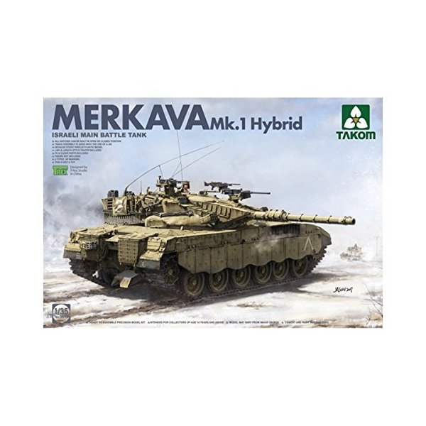 TAKOM TAK-2079 Model kit Israeli Main Battle Tank Mekava 1 Hybrid 並行輸入品