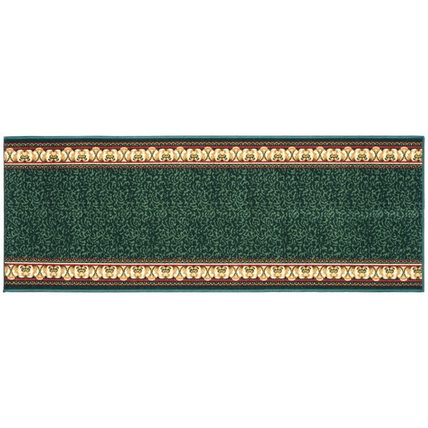 270022256 タフトプリント廊下敷き 裏貼り アイラス グリーン 80700cm メーカー直送