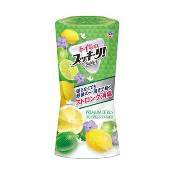 （まとめ）アース製薬 トイレのスッキーリ プレミアムシトラス 400ml 1セット（3個）(×10セット)